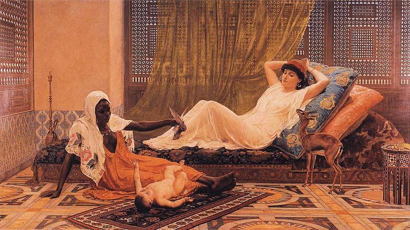 Frederick Goodall A New Light in the Harem china oil painting image